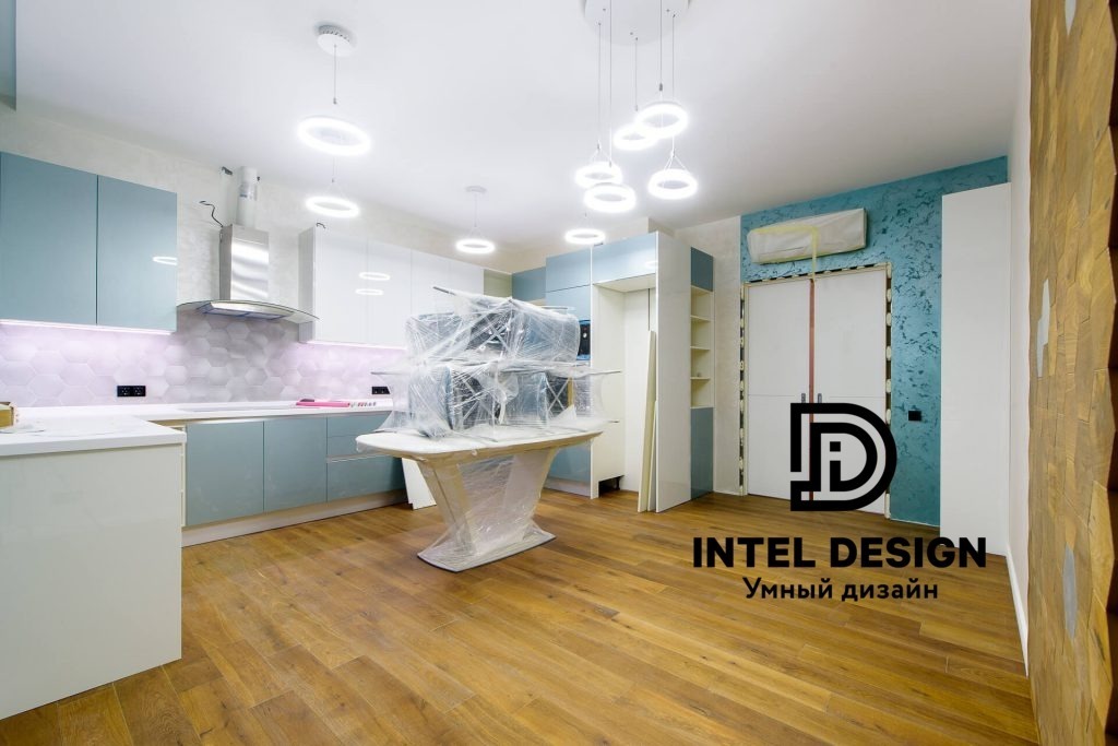 Яркий интерьер большой квартиры 160 м2 – INTEL DESIGN